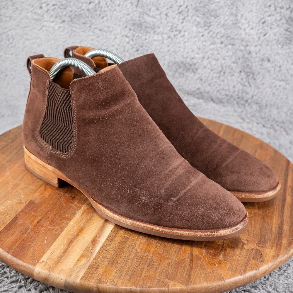 Kork Ease Kit Suede Leather Chelsea‎ Boots Ankle Booties - Brown - Sz 8.5